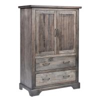 Kimberley Weathered Maple Armoire - Carbon Finish