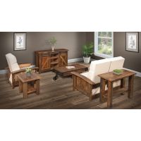Kingston Reclaimed Barn Wood Living Collection - Glaze #3 Finish
