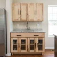 Custom Kitchen Cabinets: Some lifestyle images are created with AI for visualization purposes. Crafted from natural solid wood, each piece is unique and will vary.