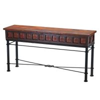 Knotted Hammered Copper Alma Console Tables