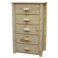 Lakeland Frontier 5 Drawer Log Chest