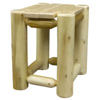 Lakeland Frontier Log End Table