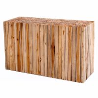 Lakeside Natural Wood Sofa Table