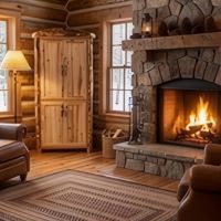 Cabinet: Some lifestyle images are created with AI for visualization purposes. Crafted from natural solid wood, each piece is unique and will vary.