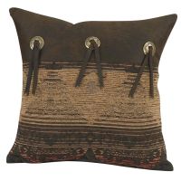Sierra Chenille Suede Concho Pillow