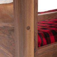 Live Edge Walnut Bunk Bed