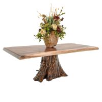 Live Edge Walnut & Cedar Stump Coffee Table