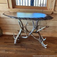 Elk Antler Sofa Table