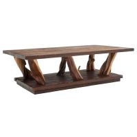 Lodge Coffee Table - Rustic Barnwood