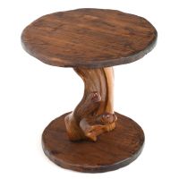 Lodge End Table - Natural Clear