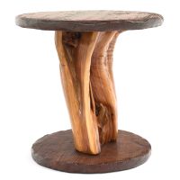 Lodge End Table - Natural Clear