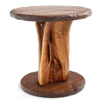 Lodge End Table - Natural Clear