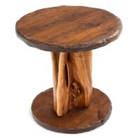 Lodge End Table - Natural Clear