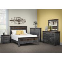 London Fog Modern Barn Wood Bedroom Collection