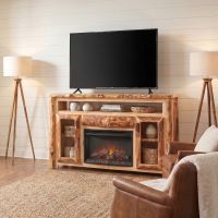 Log TV Stand: Some lifestyle images are created with AI for visualization purposes. Crafted from natural solid wood, each piece is unique and will vary.