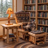 Rustic Lamp: Some lifestyle images are created with AI for visualization purposes. Crafted from natural solid wood, each piece is unique and will vary.