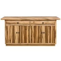 Maple Meadows Modern Bar with Maple Top-Back View