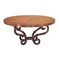 Margarita Hammered Copper Coffee Table - Round