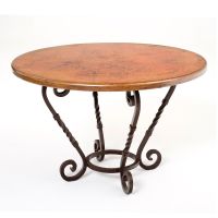 Margarita Hammered Copper Dining Table