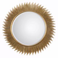 Marlo Antiqued Round Mirror
