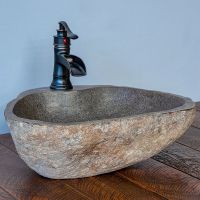 Deck Mount Stone Sink (Faucet not included)