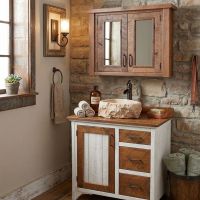 Medicine Cabinet: Some lifestyle images are created with AI for visualization purposes. Crafted from natural solid wood, each piece is unique and will vary.