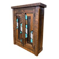 Rustic Mosaic Barnwood Toilet Topper