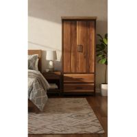 Handcrafted Walnut Furniture: Some lifestyle images are created with AI for visualization purposes. Crafted from natural solid wood, each piece is unique and will vary.