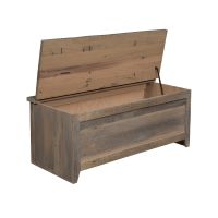 Midland Modern Rustic Barn Wood Blanket Chest - Ol' Yeller Finish