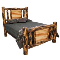 Beartooth Aspen Mountain Lakes Traditional Log Beds - Queen - Wild Panel & Gnarly Log