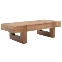 Modern Elegant Coffee Table - Golden Walnut Top & Natural Golden Walnut Base
