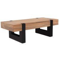 Modern Elegant Coffee Table - Golden Walnut Top & Ebony Golden Walnut Base
