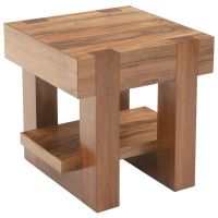 Modern Elegant End Table shown in Golden Walnut