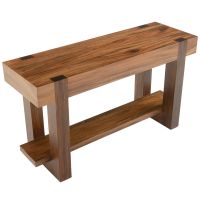 Modern Elegant Sofa Table shown in Golden Walnut