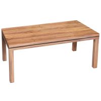 Modern Rustic Banded Farm Table shown in Golden Walnut with Ebony Mahogany Banded Accent