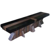 Modern Rustic Linear Reclaimed Wood Bench
