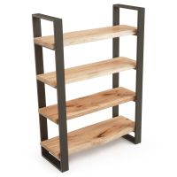 Modern Rustic Live Edge Natural Wood Shelves - Maple - Natural Clear Finish