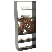 Modern Rustic Teak Slab Shelf