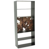 Modern Rustic Teak Slab Shelf
