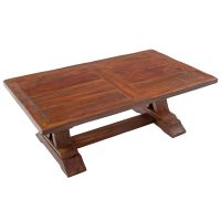 Modern Tuscan Coffee Table - Smooth Reclaimed Wood