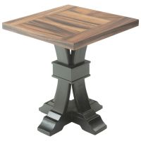 Modern Tuscan Ebony Mahogany & Golden Walnut End Table