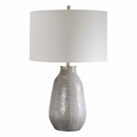 Monacan Brown and Gray Ceramic Table Lamp