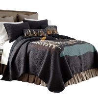 Moonlit Cabin Cotton Quilt
