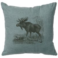 Moose Scene Decor Pillow - Ocean Linen