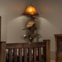 Real Moose Paddle Floor Lamp