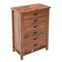 Rustic Mosaic 6 Drawer Barnwood Chest