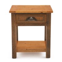 Mountain Horizon 1 Drawer Barnwood Nightstand