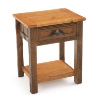 Mountain Horizon 1 Drawer Barnwood Nightstand