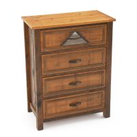 Mountain Horizon 4 Drawer Barnwood Chest