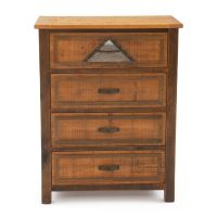 Mountain Horizon 4 Drawer Barnwood Chest